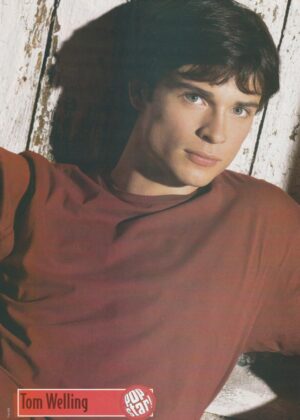 Tom Welling teen magazine pinup red shirt Pop Star teen idols