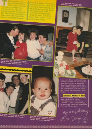 Donnie Wahlberg teen magazine pinup clipping New Kids on the block baby photos