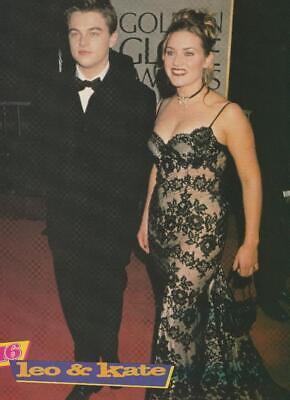 Leonardo Dicaprio Kate Winslet Hanson teen magazine pinup clipping Golden Globes