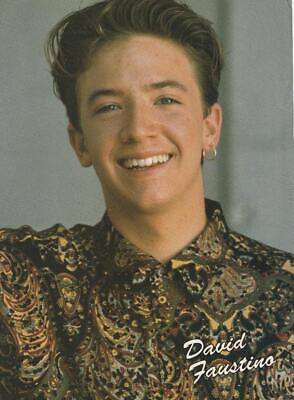 David Faustino Will Smith magazine pinup clipping Tutti Frutti smile teen idols