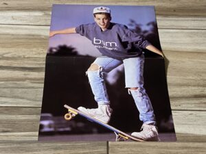 Corey Haim Kirk Cameron teen magazine poster skateboarding Teen Set RIP Teen Idols Movie star Rare