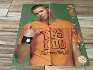 Chad Michael Murray Simple Plan teen magazine poster orange shirt Pop star