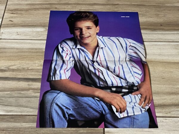 Corey Haim Kirk Cameron Corey Feldman teen magazine poster Teen Machine RIP movie star Teen Idols
