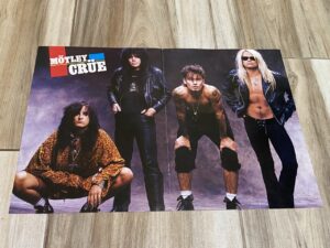 Motley Crue teen magazine poster shirtless black jeans Rocking