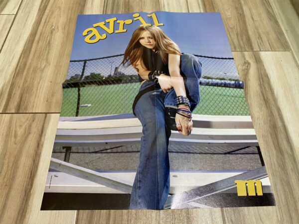 Avril Lavigne Nelly teen magazine poster bleachers M jeans rocker