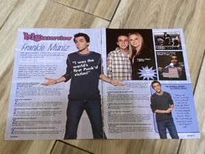 Frankie Muniz teen magazine clipping I was the worlds first punk'd victim Pop Star