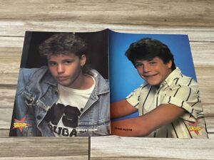 Chad Allen Sean Astin Corey Haim teen magazine poster Star jean jacket hard to find