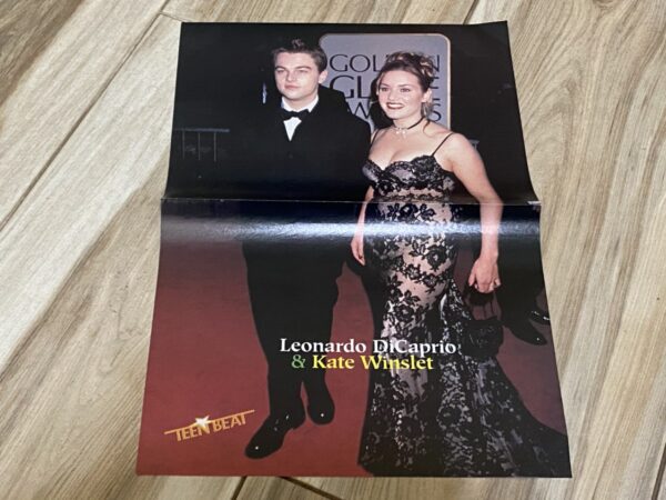 Leonardo Dicaprio Kate Winslet Hanson teen magazine poster Golden Globes Teen Beat