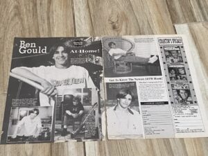 Ben Gould Rider Strong teen magazine clipping at home Superteen Saved by the Bell New Class