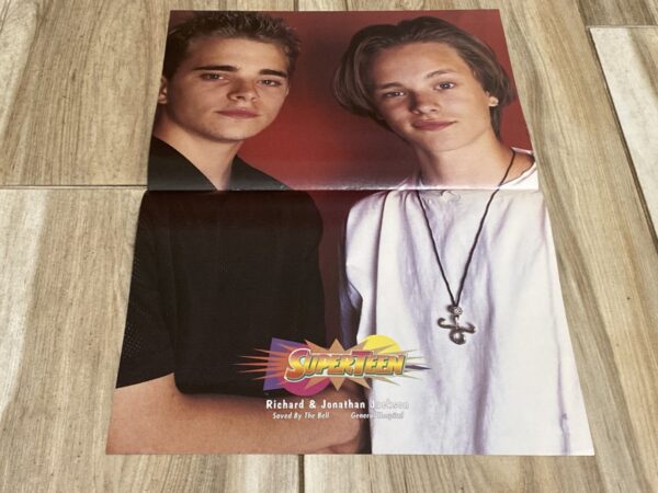 Jonathan Jackson Richard Jackson Scott Wolf teen magazine poster Saved by the Bell New Class Superteen