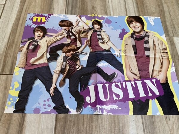 Justin Bieber silly play teen idol poster pix clipping