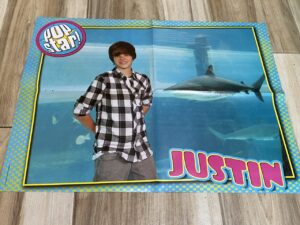Justin Bieber Sterling Knight teen magazine pinup Seawold Pop Star teen Idols