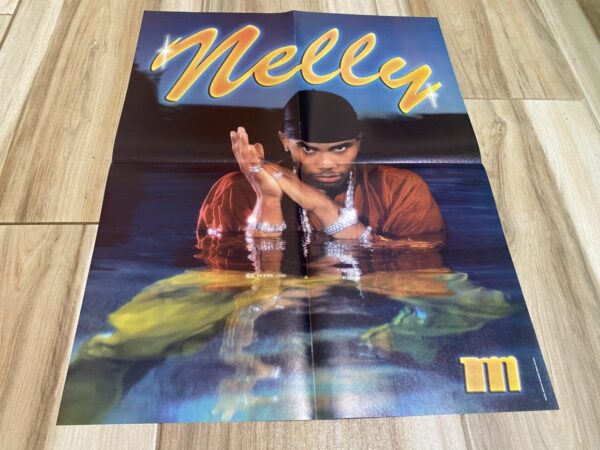 Nelly wet pool water poster rapper teen idols muscles