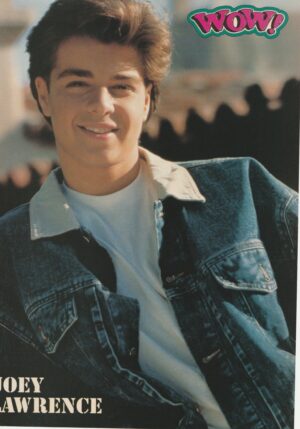 Joey Lawrence The Party teen magazine pinup jean jacket Wow Teen Idols