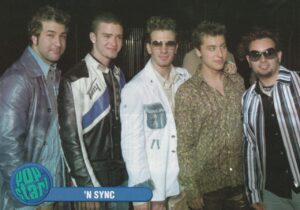 Nsync teen magazine pinup lined up Pop Star