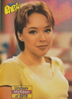 Lindsey Mckeon Billy Sullivan teen magazine pinup Teen party Saved by the Bell New Class