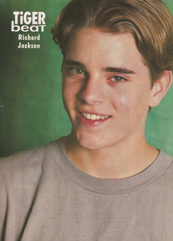 Richard Jackson teen magazine pinup Saved by the Bell New Class Tiger Beat