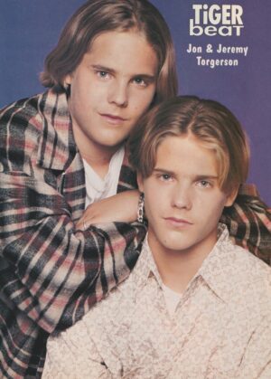 Jonathan Torgerson Jeremy Torgerson Barry Watson teen magazine pinup Tiger Beat 7th Heaven hunks