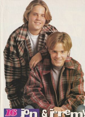 Jonathan Torgerson Jeremy Torgerson teen magazine pinup 16 magazine flannel shirts