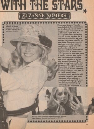 Suzanne Somers Debby Bone teen magazine pinup clipping Tiger Beat Teen Beat RIP