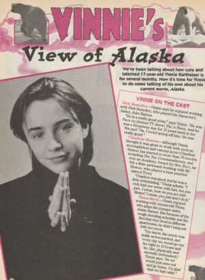 Vincent Kartheiser teen magazine clipping view of Alaska Bop pix