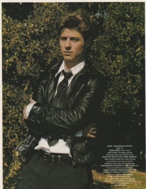 Benjamin Mckenzie teen magazine pinup The OC leather jacket teen idols