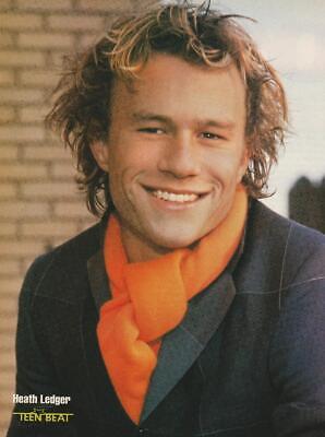 Heath Ledger teen magazine pinup clipping windy hair Teen Beat Rip Teen Idols