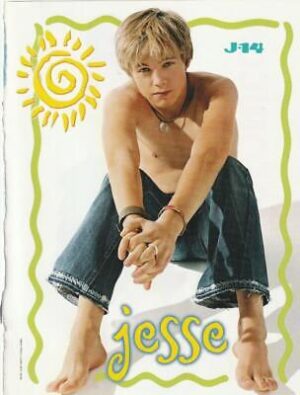 Jesse Mccartney teen magazine pinup clipping barefoot shirtless J-14 Pop Star