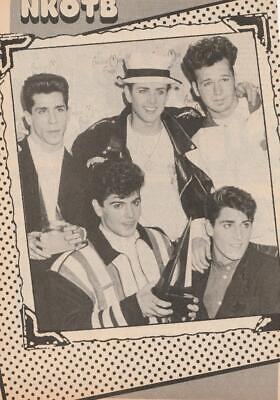 New Kids on the block teen magazine pinup clipping Teen Machine black and white