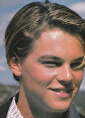 Leonardo Dicaprio teen magazine pinup clipping Bop close up dimples pix