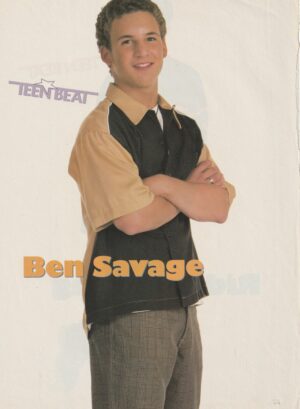 Ben Savage Rider Strong teen magazine pinup Boy Meets World 90's Con pix