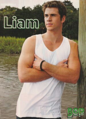 Liam Hemsworth Katy Perry teen magazine pinup muscles lake buff Bop Pix teen idols