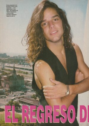 Ricky Martin Menudo teen magazine pinup muscles Japan pix younger days