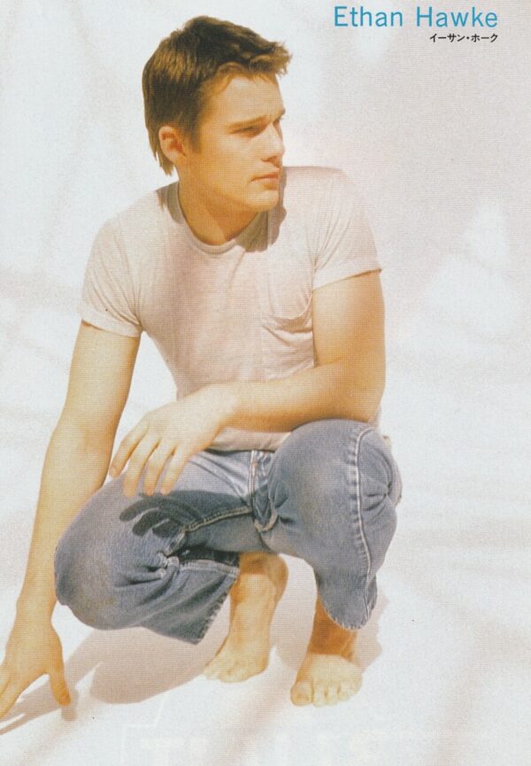 Ethan Hawke Ewan Mcgregor teen magazine pinup barefoot