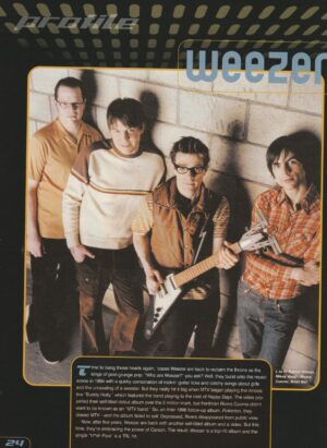 Weezer teen magazine pinup rock band Tiger Beat