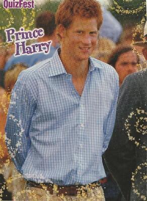 Prince Harry teen magazine pinup clipping Quizfest pix teen idols