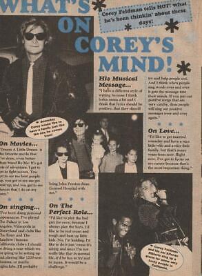 Corey Feldman teen magazine pinup clipping pix Wow what's on Corey's mind