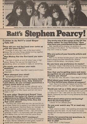 Stephen Pearcy Ratt teen magazine pinup clipping Teen Beat Tiger Beat Superteen