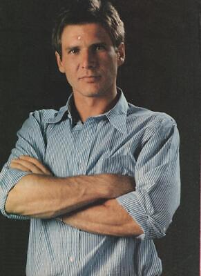 Harrison Ford teen magazine pinup clipping crossed arms Star Wars blue shirt