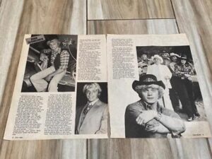 John Schneider teen magazine pinup clipping 1980 truck Teen Beat Pix teen idols