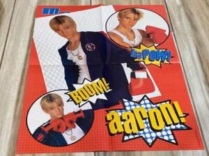 Aaron Carter Nelly teen magazine poster clipping boxing muscles RIP M rare