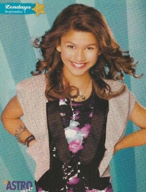 Zendaya teen magazine pinup clipping Astro Girl young star hips Disney