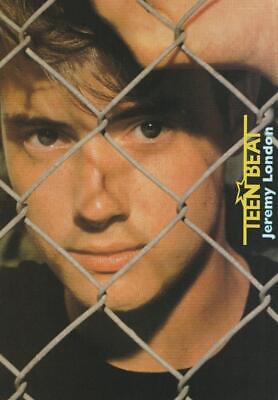 Jeremy London Andrew Shue teen magazine pinup clipping Teen Beat chain fence