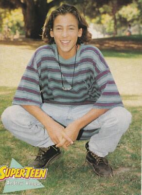 Andrew Keegan teen magazine pinup clipping pix Superteen squatting pix vintage