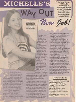 Michelle Trachtenberg teen magazine pinup clipping pix Teen Machine vintage