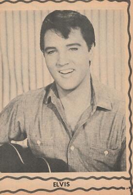 Elvis Presley teen magazine pinup clipping pix teen idols Teen Beat guitar