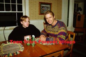 Devon Sawa John Scneider Night of the Twistes movie set table 1996