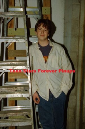Amos Crawley 4x6 or 8x10 Photo Night of the Twisters 1996 behind the scenes photo shoot ladder 90's teen idols