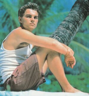 Leonardo Dicaprio teen magazine pinup barefoot The Beach Teen Idols
