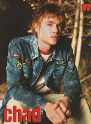Chad Michael Murray teen magazine pinup jean jacket woods M One Tree Hill